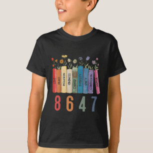 Equal Rights Book Flower 8647 Trump Feminist Women T-Shirt