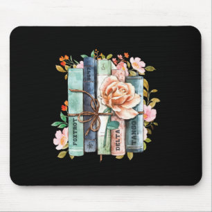 Equal Rights Book Flower Anti Trump Feminist Women Mouse Mat