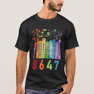 Equal Rights Book Flower Anti Trump Feminist Women T-Shirt