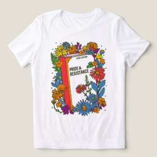 Equal Rights Book Flower Resist Feminist LGBTQ+ Tri-Blend Shirt