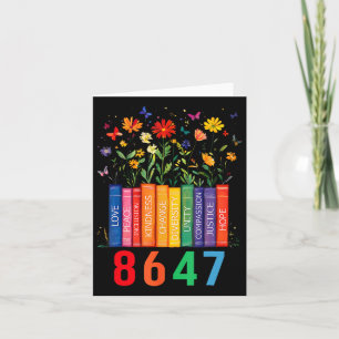 Equal Rights Book Flower Trump Women Rights Femini Card