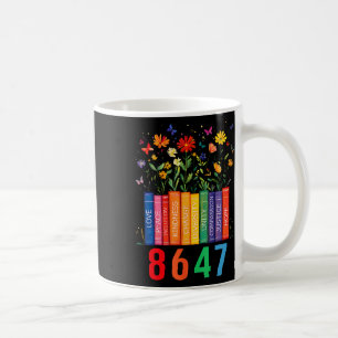 Equal Rights Book Flower Trump Women Rights Femini Coffee Mug