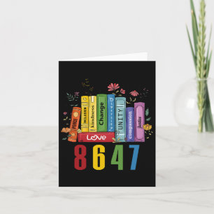 Equal Rights Book Flowers 8647 Trump Feminist Wome Card