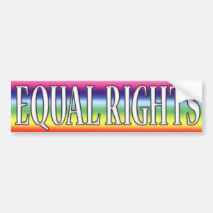 EQUAL RIGHTS BUMPER STICKER