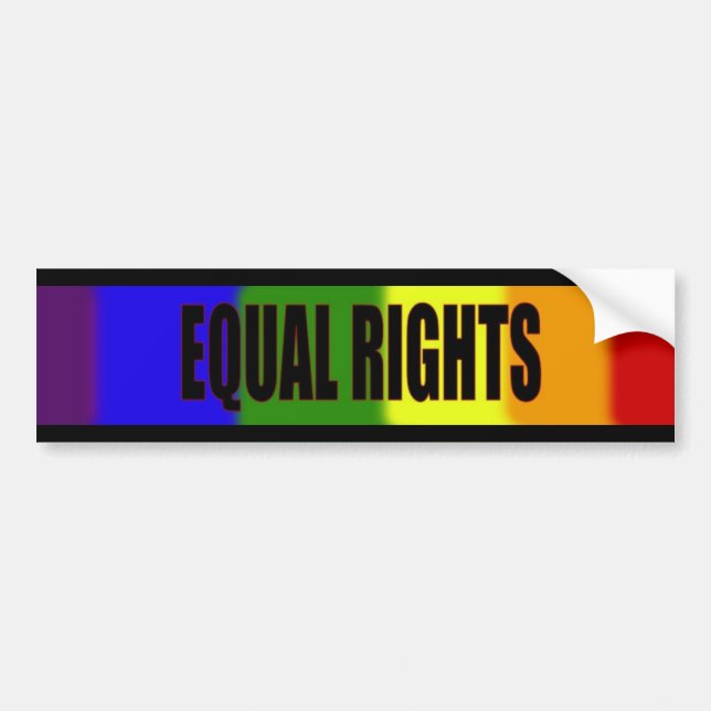 Equal Rights Bumper Sticker (Front)