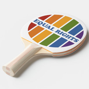 Equal Rights custom monogram ping pong paddle
