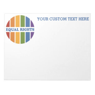 Equal Rights custom notepad