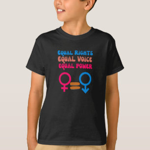 Equal Rights Equal Voice Feminist  Equality Resist T-Shirt