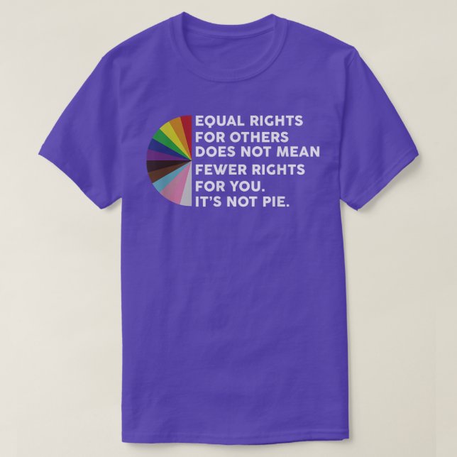 Equal rights for others does not mean fewer rights T-Shirt (Design Front)