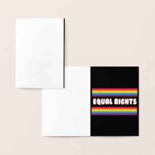 Equal rights. LGBT+pride. rainbow flag Card