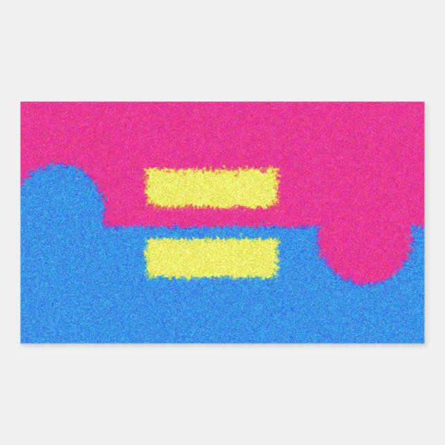 Equal Rights Logo, Impressionist's Style Sticker (Front)