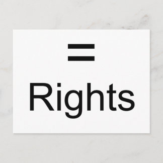 Equal Rights Postcard
