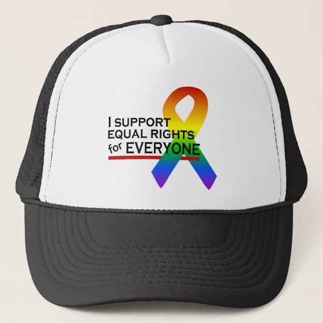 Equal Rights Supporter hat - choose colour (Front)