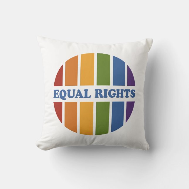 Equal Rights throw pillow (Front)