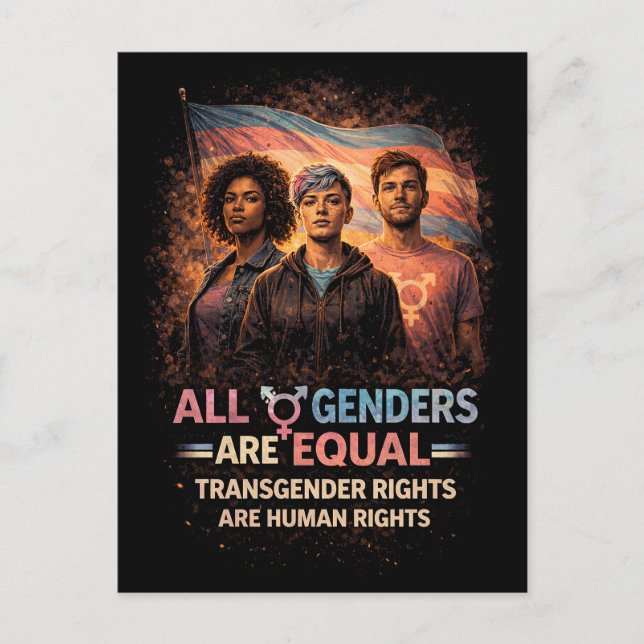 Equal Under Every Flag Postcard (Front)
