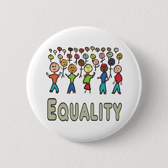 Equality 6 Cm Round Badge (Front)