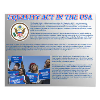 Equality Act in the USA Photo Print