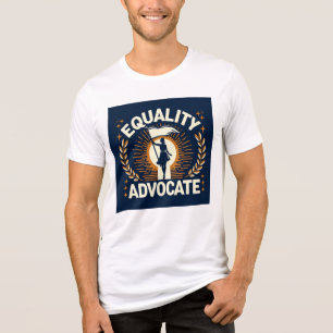 Equality Advocate Bold Social Justice Art Tri-Blend Shirt