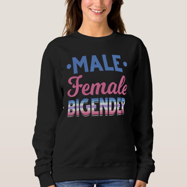 Equality Bi Gender Flag Gay Pride Month Queer Lgbt Sweatshirt (Front)