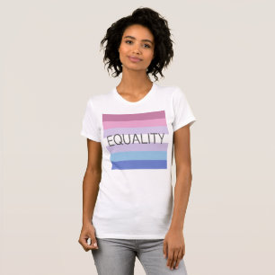 EQUALITY Bigender Flag T-Shirt