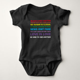 equality black lives matter pride baby shirt