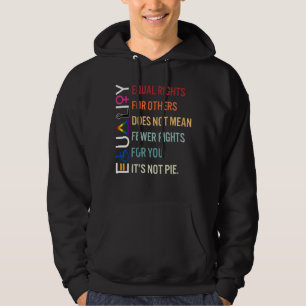Equality Equal Rights For Others Support Lgbt Huma Hoodie
