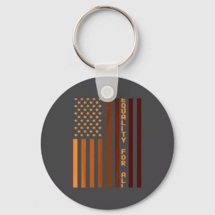 Equality For All Black History Month Women Men Pri Key Ring