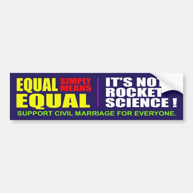 Equality for All Bumper Stickr Bumper Sticker (Front)