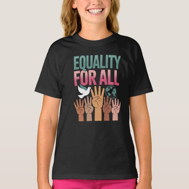 Equality For All – Human Rights Day 2025 T-Shirt (Front)