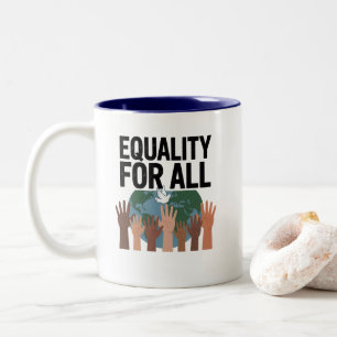 Equality For All – Human Rights Day 2025 Two-Tone Coffee Mug