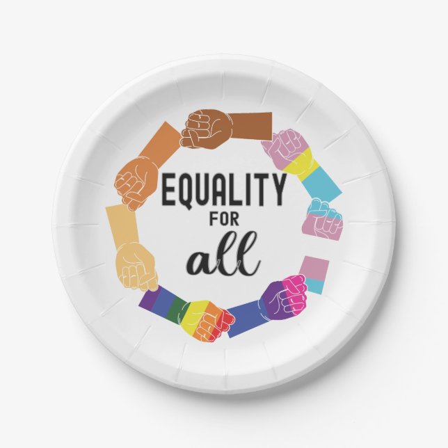 Equality For All Paper Plate (Front)