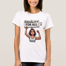 Equality for All – Strong Woman with Protest Sign
