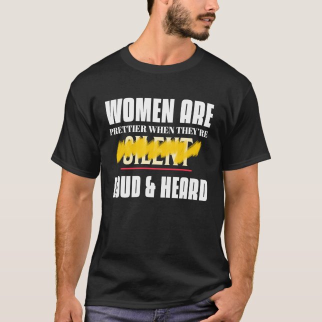 Equality For Women and Girls Beautiful Saying T-Shirt (Front)