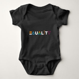 Equality Human Equal Rights LGBTQ Unity Pride Baby Bodysuit