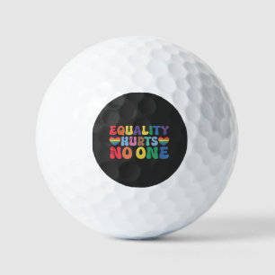 Equality Hurts No One LGBT Human Right  Golf Balls
