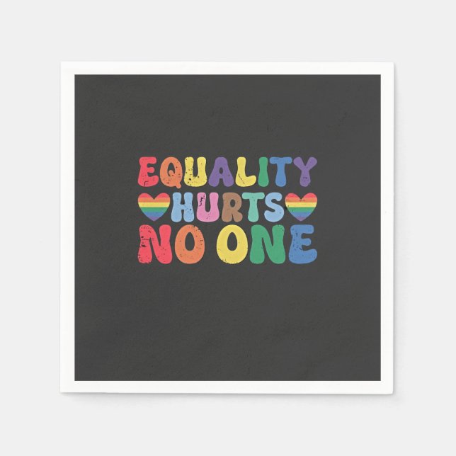 Equality Hurts No One LGBT Human Right  Napkin (Front)