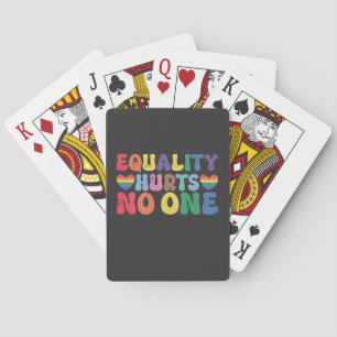 Equality Hurts No One LGBT Human Right Playing Cards