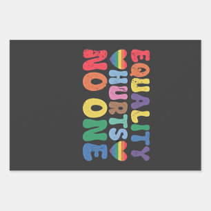 Equality Hurts No One LGBT Human Right Wrapping Paper Sheet