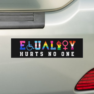 Equality Hurts No One LGBTQ Bumper Sticker