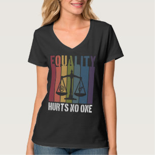 Equality Hurts No One Patriotic LGBTQ Pride Rights T-Shirt
