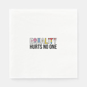 Equality Hurts No One Vintage Pride Shirt Design_1 Napkin