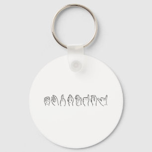 EQUALITY IN SIGN LANGUAGE -.png Key Ring