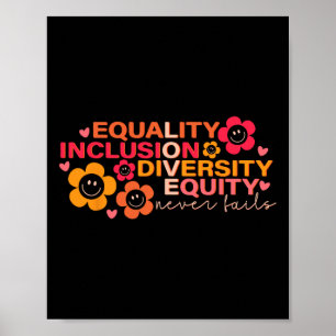 Equality Inclusion Diversity Equity Puzzle Autism Poster