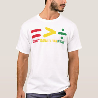 Equality Is Greater Than Division African American T-Shirt