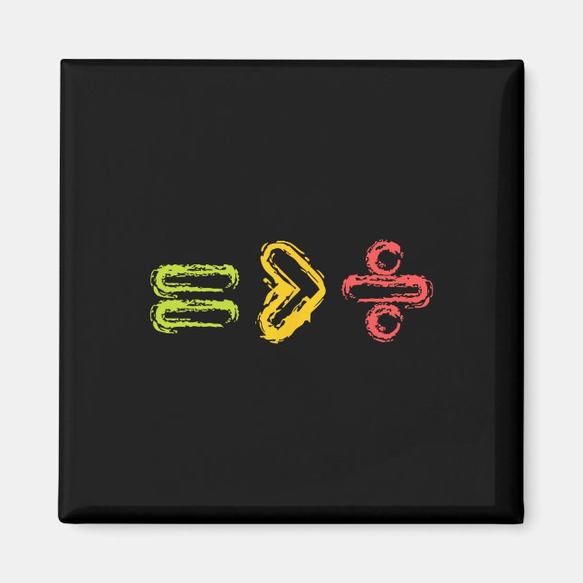 Equality Is Greater Than Division Human Rights  Magnet (Front)