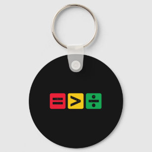 Equality Is Greater Than Division Juneteenth 1865  Key Ring