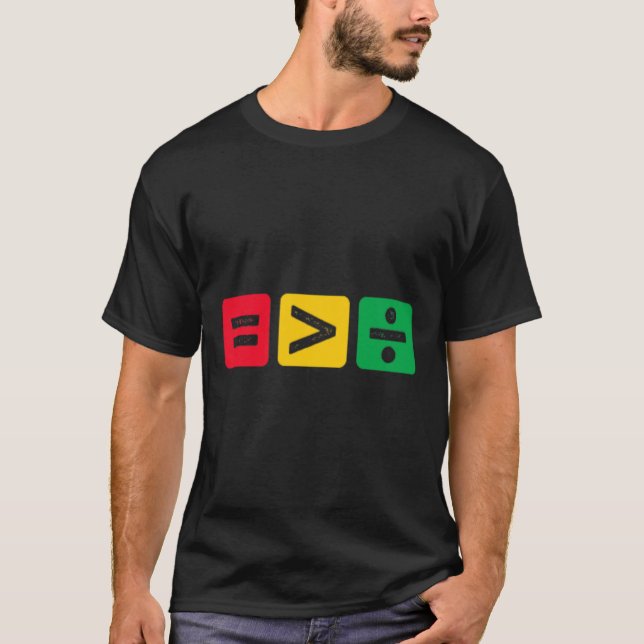 Equality Is Greater Than Division Juneteenth 1865  T-Shirt (Front)