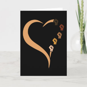 Equality Justice Love Heart Proud Card
