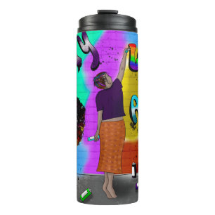Equality, Love and Acceptance Hand Drawn Art Thermal Tumbler