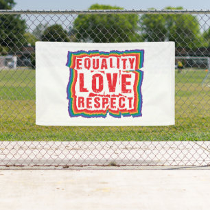 Equality Love and Respect Pride Month Banner